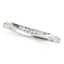 14k White Gold Unique Graduated Style Diamond Wedding Band