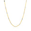 Cadena de Colgante de Enlaces de Barra de Oro de Dos Tonos de 14k (1.4mm)