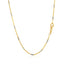 Cadena de Colgante de Enlaces de Barra de Oro de Dos Tonos de 14k (1.4mm)