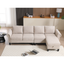 Sofá Seccional Convertible en Forma de L con Almacenamiento - Beige