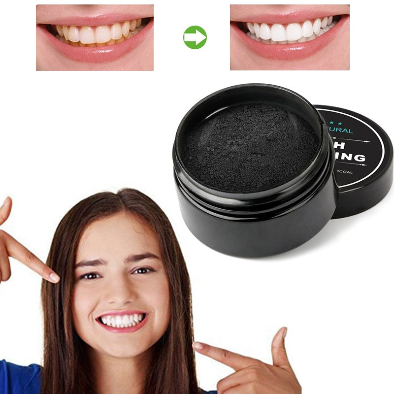 1 PCS Teeth Whitening Oral Care Charcoal Powder Natural Activated Charcoal Teeth Whitener Powder Oral Hygiene - Korvel
