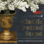 A set of 4 artificial Christmas trees, including flower garlands, flower garlands, and 2 entrance trees, with LED lights - Korvel