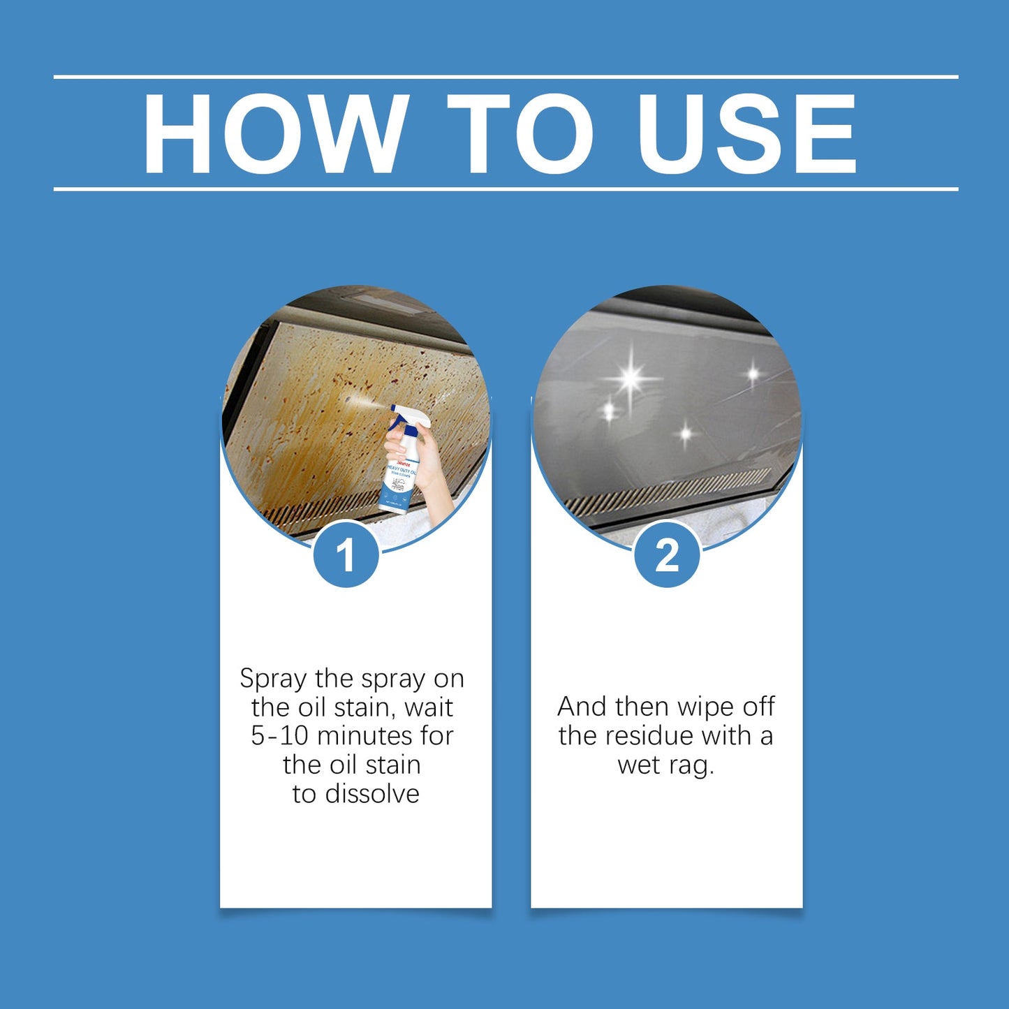 Heavy-Duty Grease Cleaner, Efficient Cleaning Stubborn Grease Kitchen Hood Grease Cleaner - Korvel