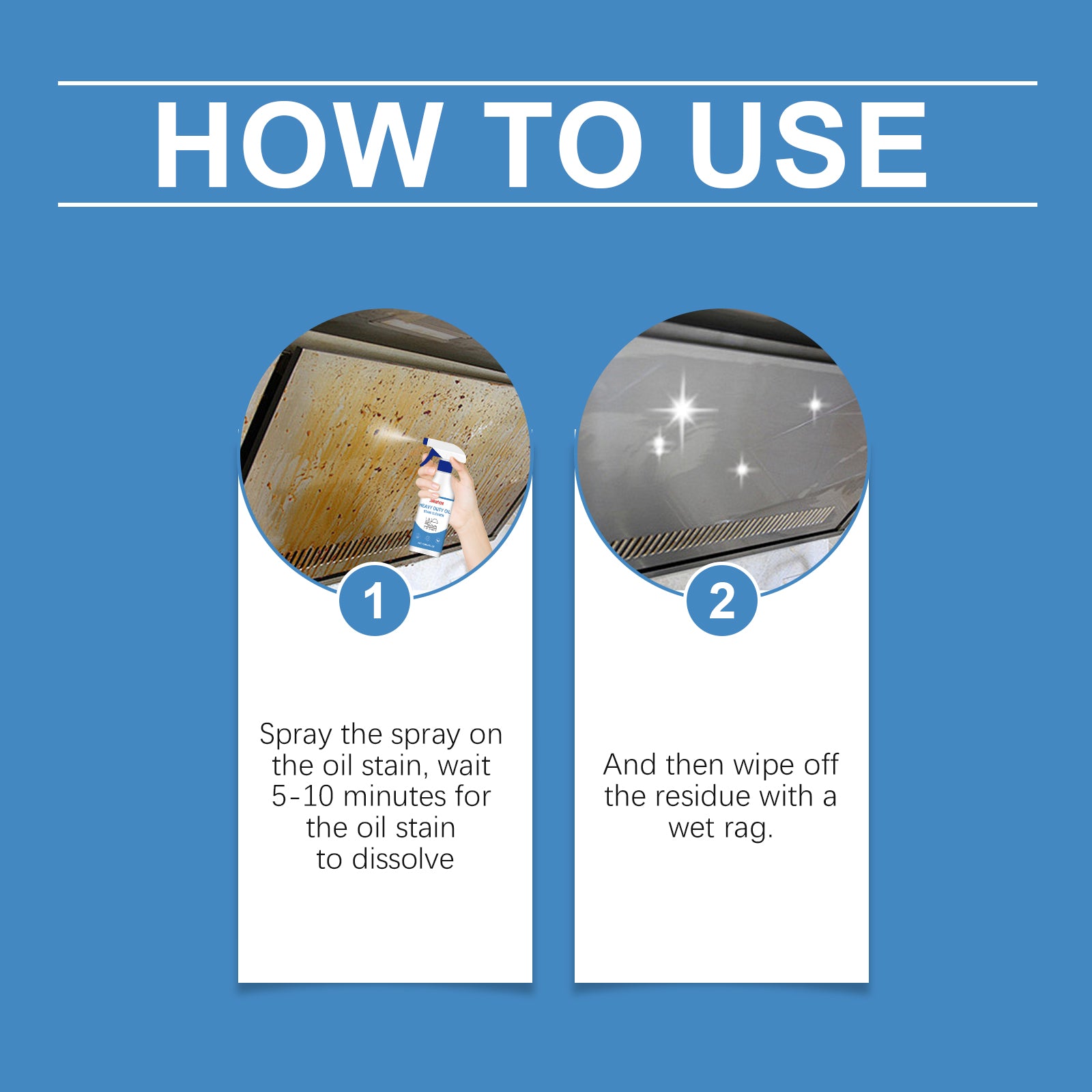 Heavy-Duty Grease Cleaner, Efficient Cleaning Stubborn Grease Kitchen Hood Grease Cleaner - Korvel