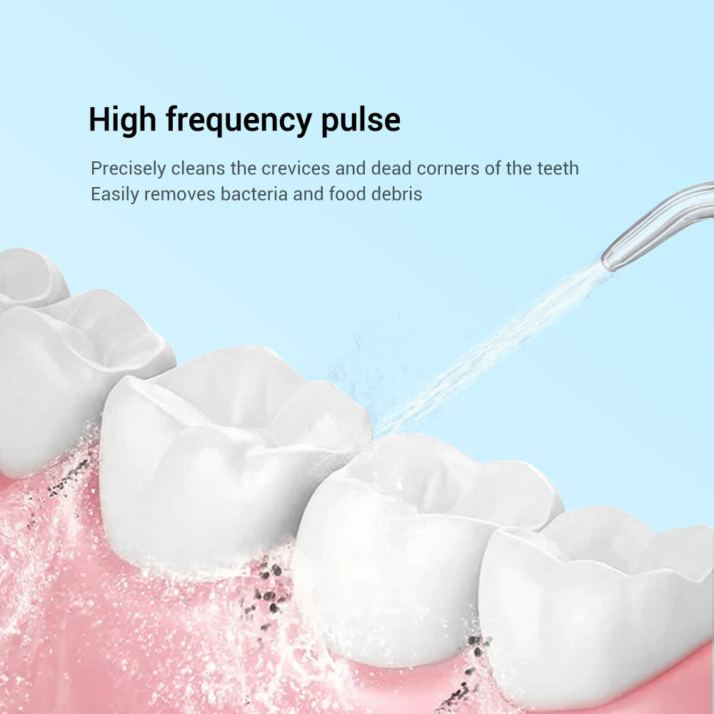 6-Speed Tooth Flusher Electric Portable Tooth Cleaning Device Household Water Flosser To Remove Calculus Pulse Tooth Cleaning Device - Korvel