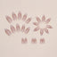 Irregular Pearlescent Phnom Penh French Manicure Sweet Ins Style Almond Nail Glitter French Manicure Wearable Manicure - Korvel