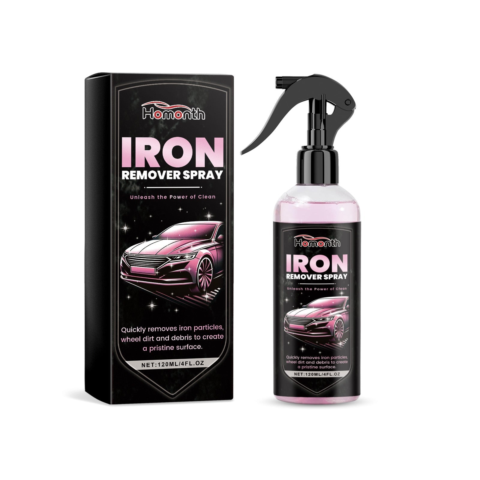 Iron Remover Spray, Vehicle Rust Polishing Cleaning Decontamination Care Multi-Purpose Maintenance Agent - Korvel