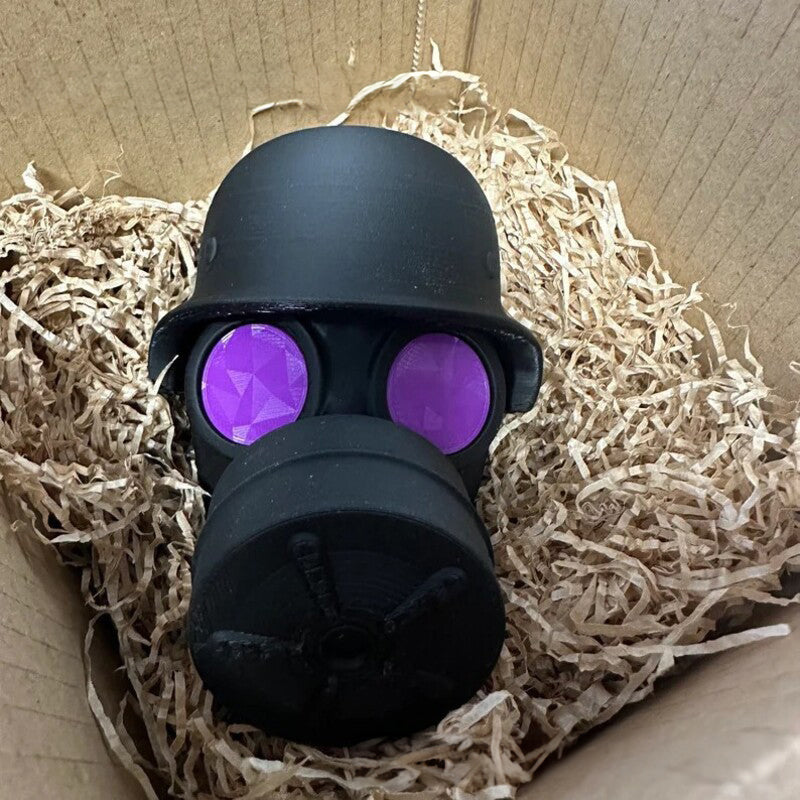 Cubierta de enganche de remolque impresa en 3D con diseño de casco de acero