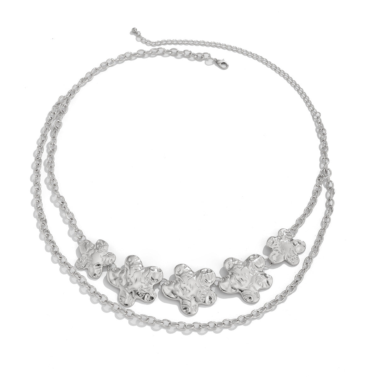 Punk exaggerated big heart metal style body chain sexy starfish waist chain - Korvel