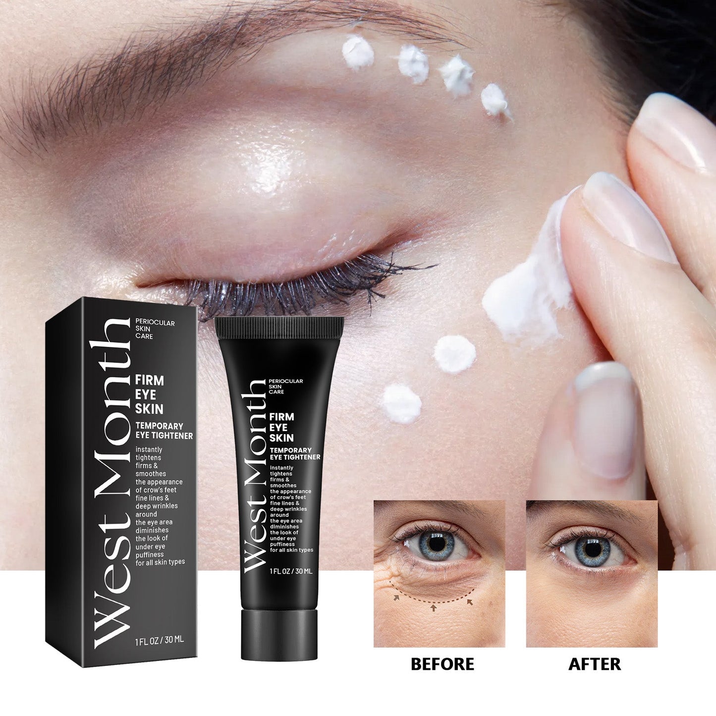 Temporary Eye Tightener, Dilute Fine Lines Eye Bag Dark Circle Law Grain Crow's Feet Moisturize Eye Skin - Korvel