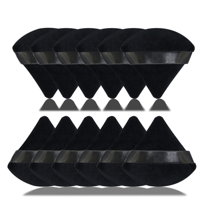 Puff à Poudre Sec Triangle - Outil de Maquillage Premium