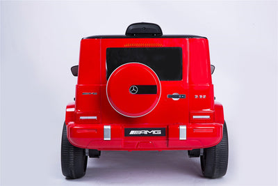 Mercedes Benz G63 Children's Electric Vehicle with Remote Control, 12V Spring Suspension, Safety Lock, and License - Korvel
