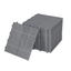 12 x 12 inch gray interlocking deck tiles, plastic waterproof, weighing up to 6613 pounds, with a rose pattern pack of 12 - Korvel