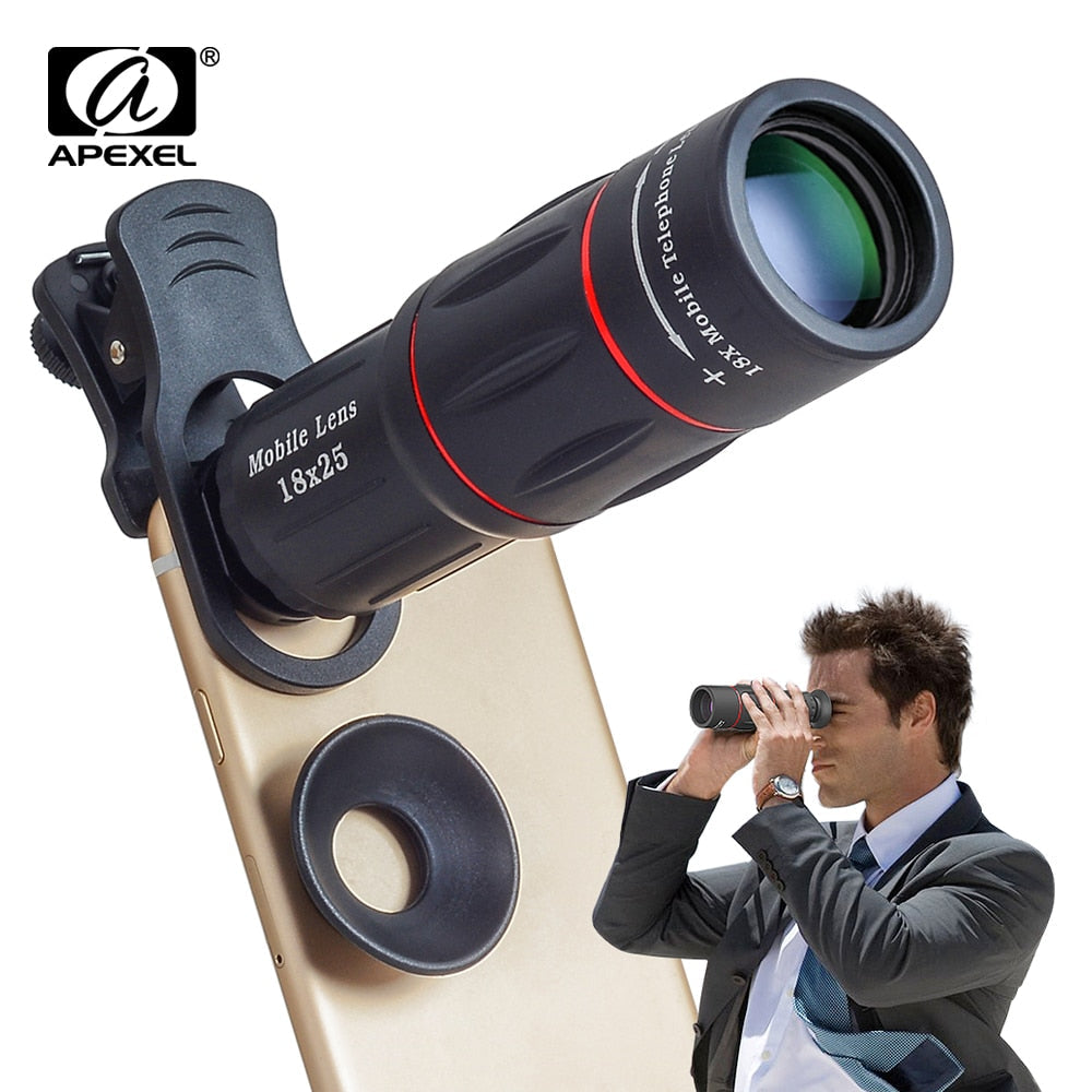 APEXEL 18X Telescope Zoom Mobile Phone Lens