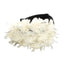 Fashionable Handmade Fabric Crystal Beads Simulated Flower Hair Hoops - Korvel