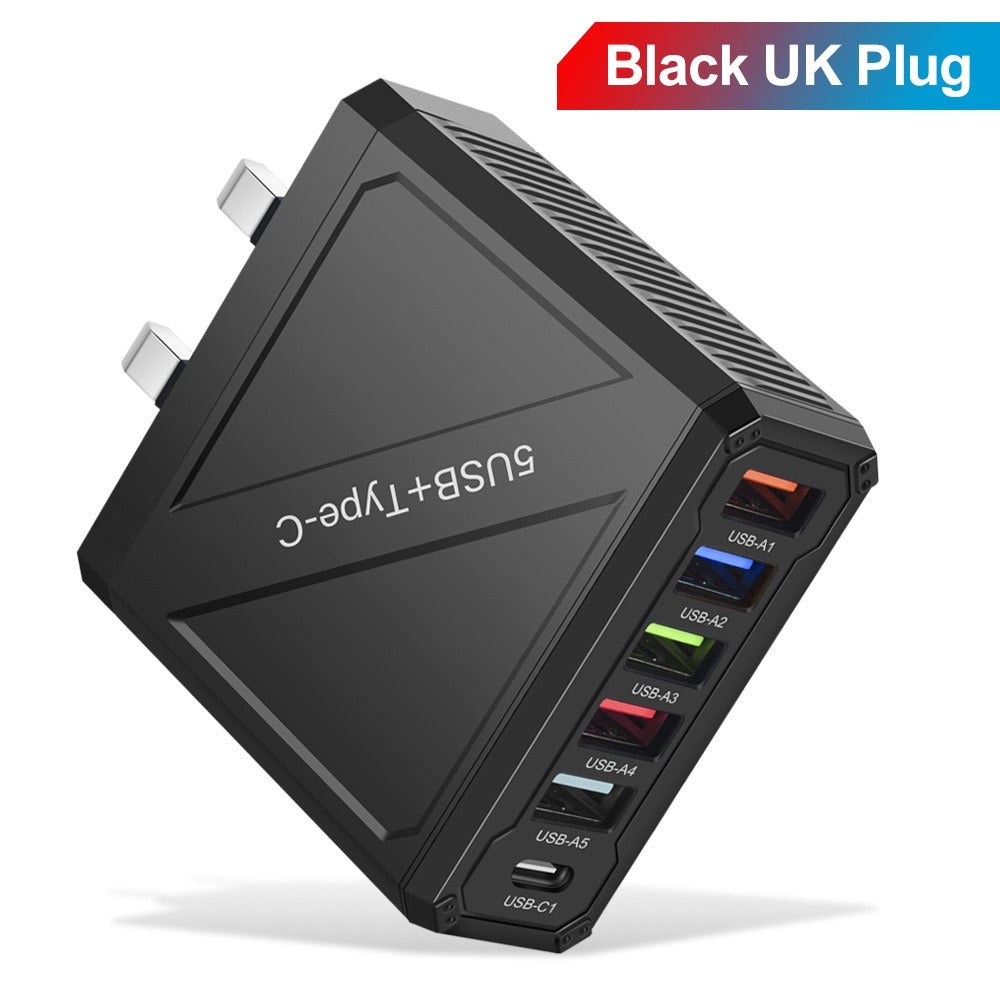 5USB Charger mobile phone charger charging head - Korvel
