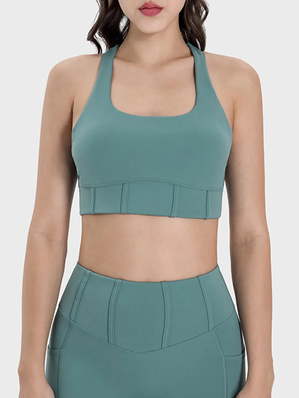 Square Neck Wide Strap Active Tank - Korvel