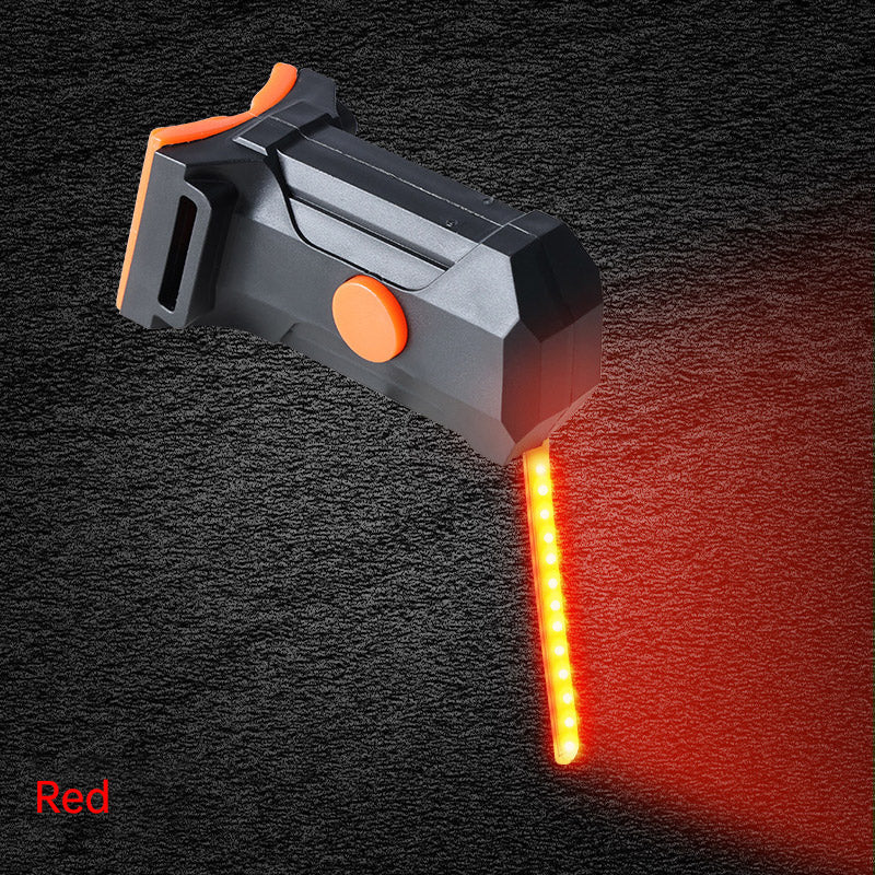 LED Bike Tail Light 6 Colors USB Charging Mountain Road Bike Light Portable Riding Equipment Running Water Light - Korvel