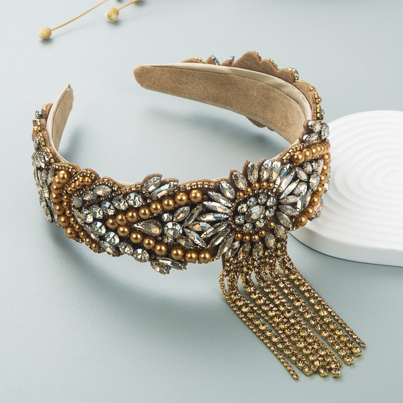 Bandeau à franges en perles élégant pour des looks stylés