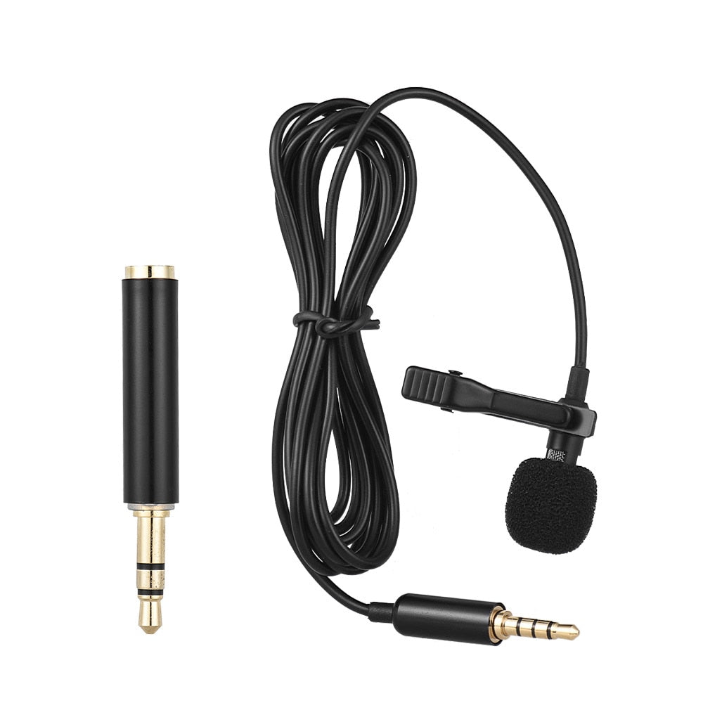 Micrófono Lavalier Mini Portátil Clip-on Andoer EY-510A