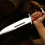 Legendary Rambo Bowie Knife - 12" D2 Steel Blade with Exotic Red Wood Handle - Korvel