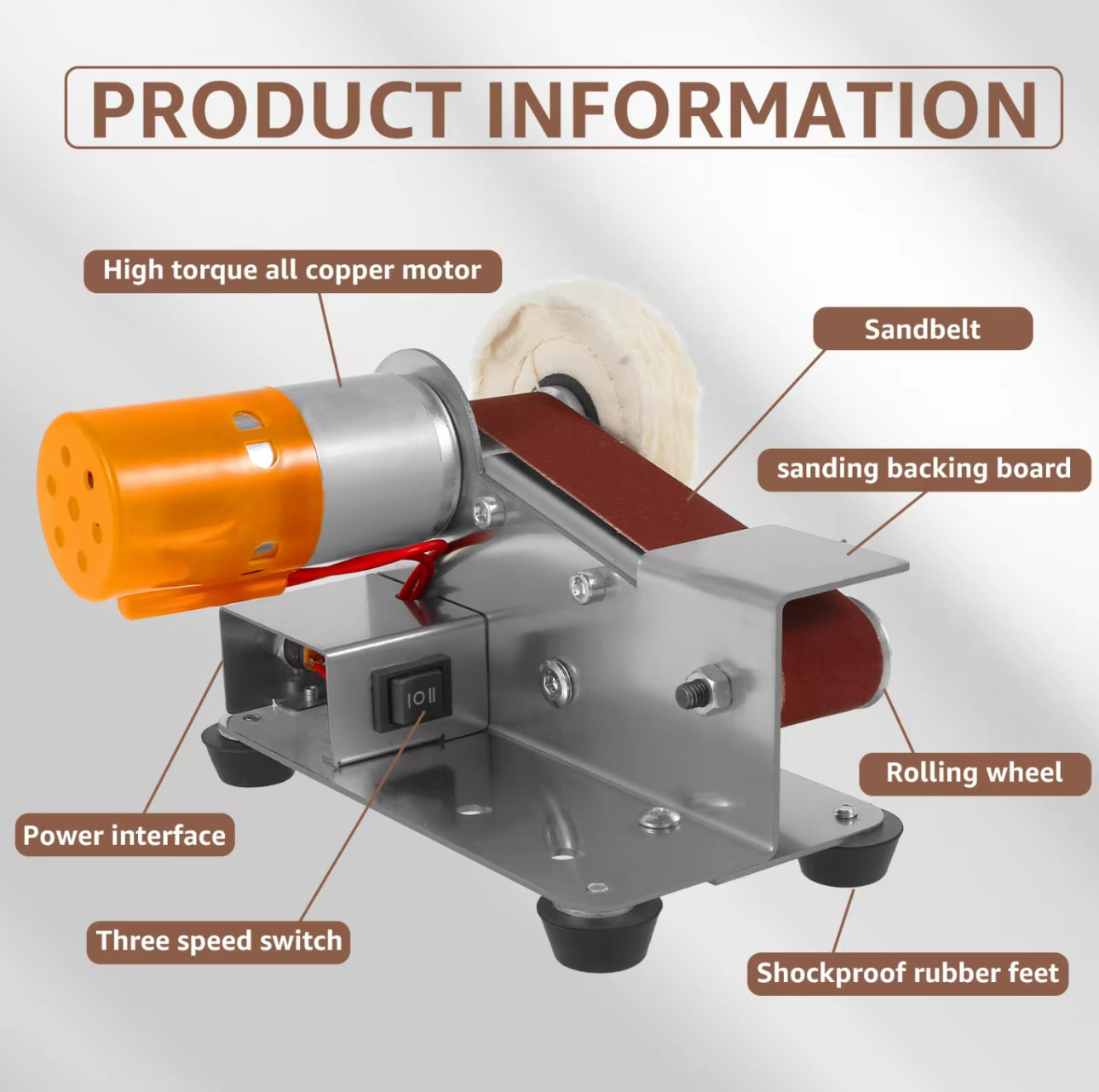 SteelEdge Mini Belt Grinder - Korvel