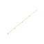 14k Yellow Gold Pearl Clover Bracelet