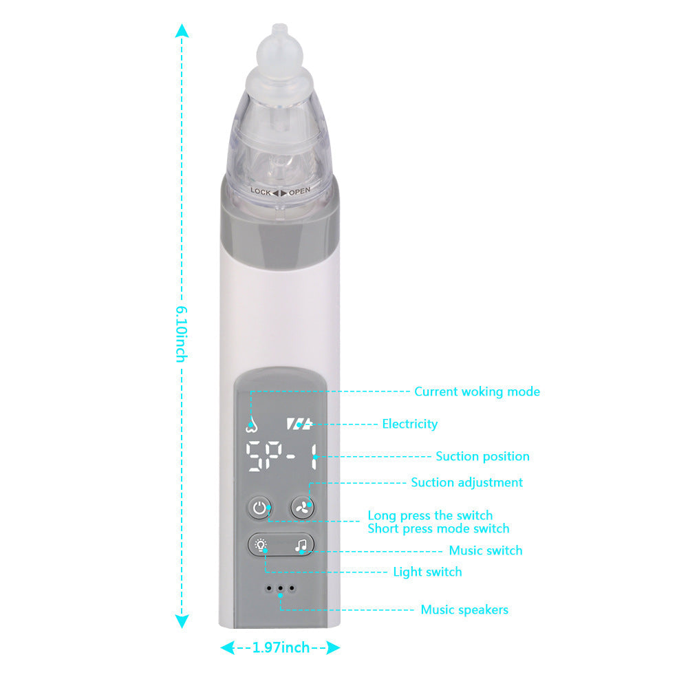 Electric Nasal Aspirator with Adjustable Suction Levels