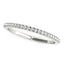 Anillo de boda de diamantes con engaste estilo scallop de oro blanco de 14k
