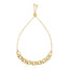 Pulsera de Cadena Ajustable de Oro Amarillo de 14k