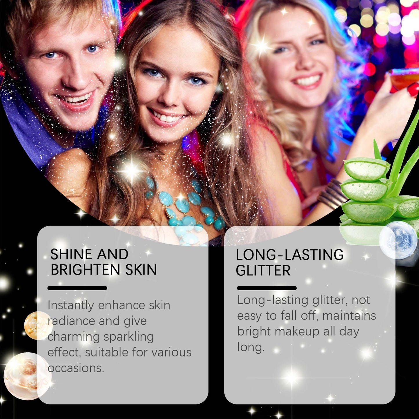 Festive Body & Hair Glitter Spray for Dazzling Highlights