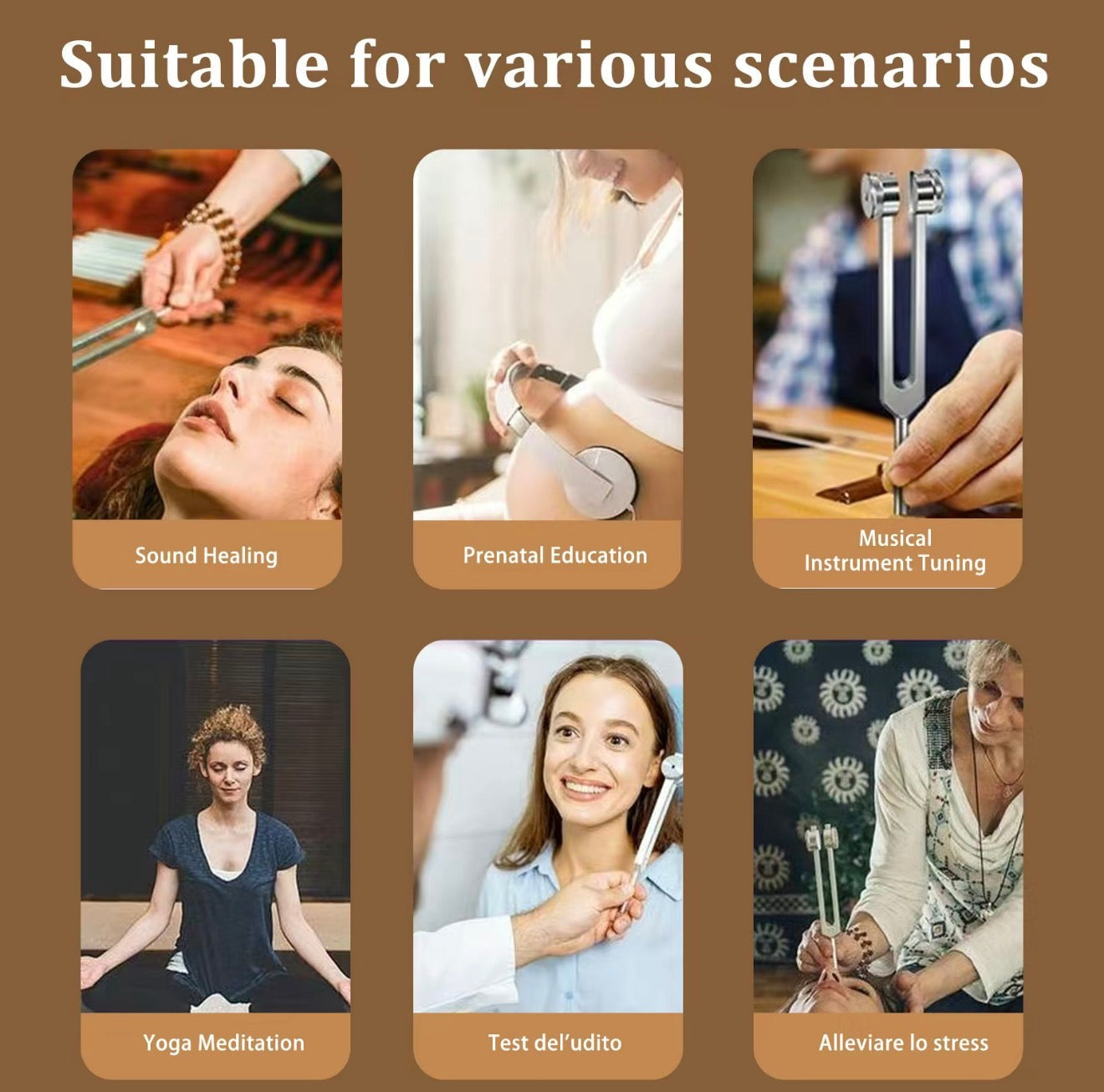 PureTone Tuning Fork Set for Relaxation and Sound Therapy