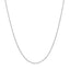 Chaîne à perles en or blanc 14 carats - Élégance de 1,0 mm