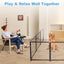 16 Panels Dog Playpen for outdoor,yard,camping,24"Height dog fence with 2 doors. - Korvel