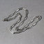 Cadena de papel clip audaz de oro blanco de 14k - 4.2 mm