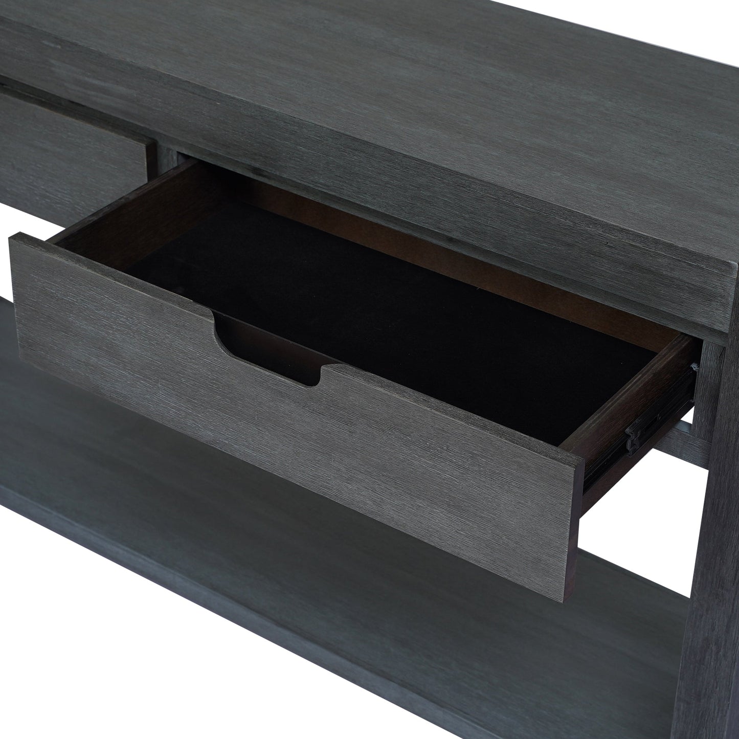 U_STYLE Console Table Entryway Table for Hallway Living Room with 2 Drawers and 1 Shelf - Korvel