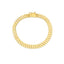 Bracelet en or jaune 14 carats à maillons en relief - Design élégant