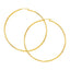 Pendientes de aro grandes pulidos de oro amarillo de 14k