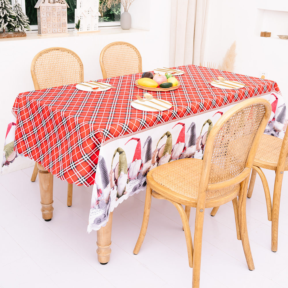 Christmas Decoration Creative Christmas Printed Tablecloth Table Flag Christmas Desktop Decoration Supplies - Korvel