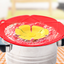Silicone spill proof lid for household kitchens dust-proof splash proof boiling proof silicone lid flower shaped spill - Korvel