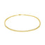 2.3mm 10k Yellow Gold Rolo Anklet