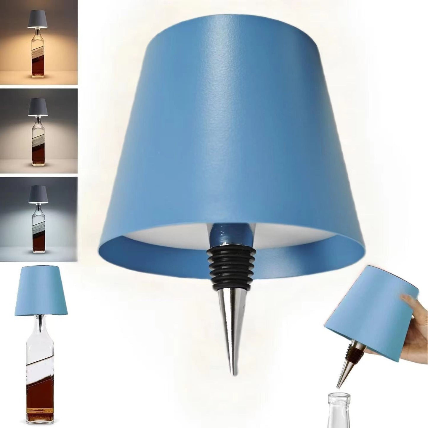 Luz Creativa de Botella de Vino LED - Lámpara RGB Recargable