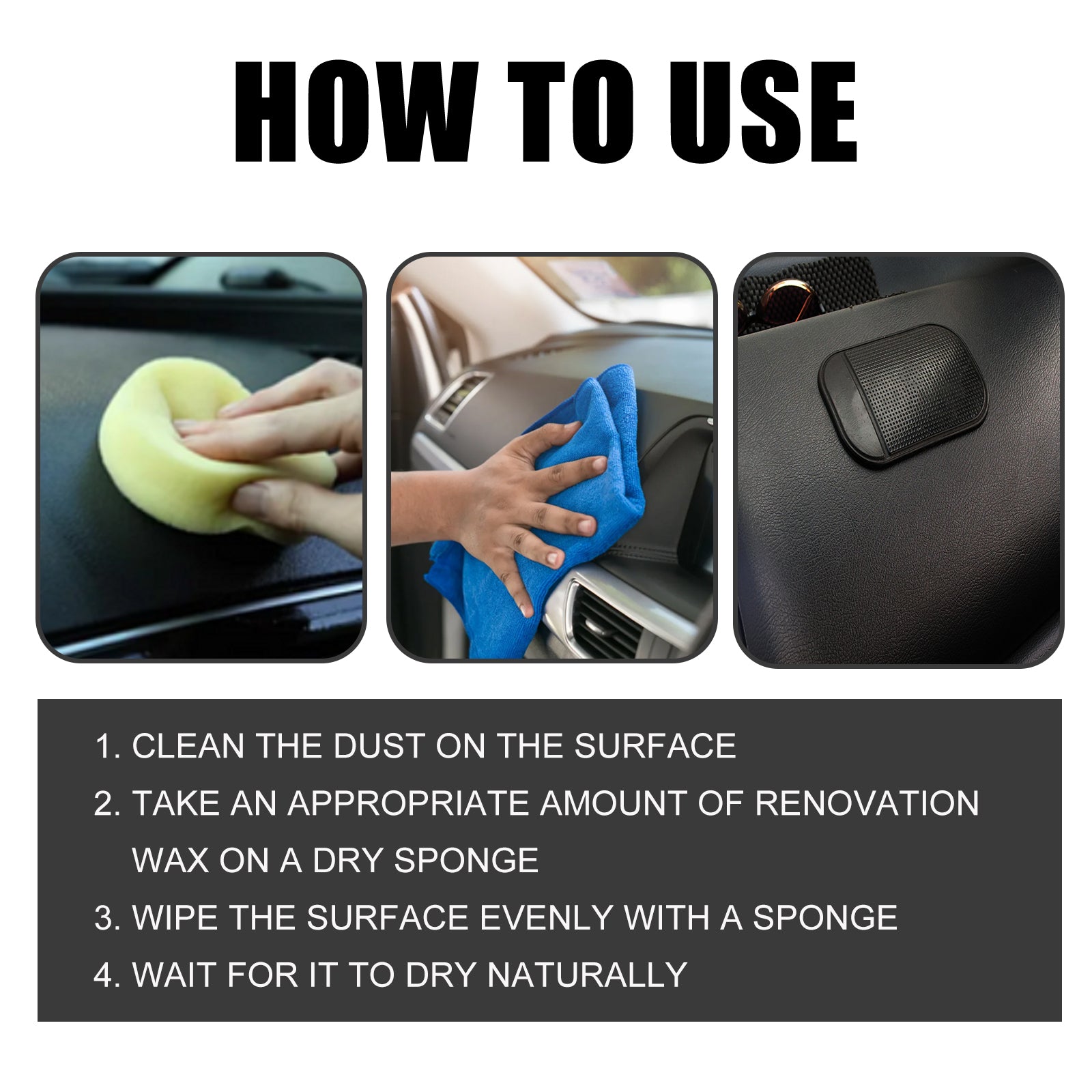 Automotive Plastic Refurbishment Coated Crystal Liquid, Instrument Panel Interior Clean Decontamination Anti-dust Refurbishment Bright Coating Liquid - Korvel