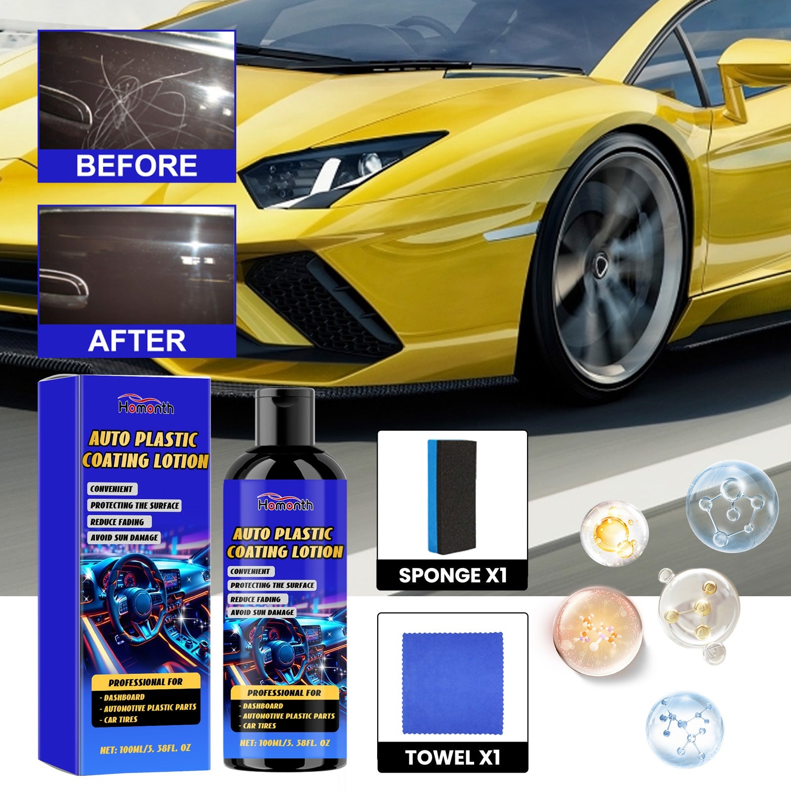 Scratch Retreader, Car Scratch Paint Repair Maintenance Refurbished Cleaning And Polishing Coating Agent - Korvel