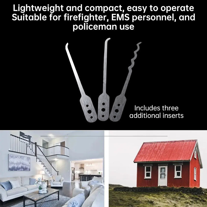 Essential stainless - steel multi - tool: quick - flip grav pick, door keys, lock rake. Durable. - Korvel