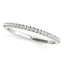 14k White Gold Diamond Pave Set Wedding Band