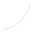 Collier élégant en or blanc 14 carats avec perles blanches