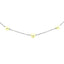 Collier élégant en or blanc 14 carats avec perles blanches
