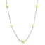 Collier élégant en or blanc 14 carats avec perles blanches