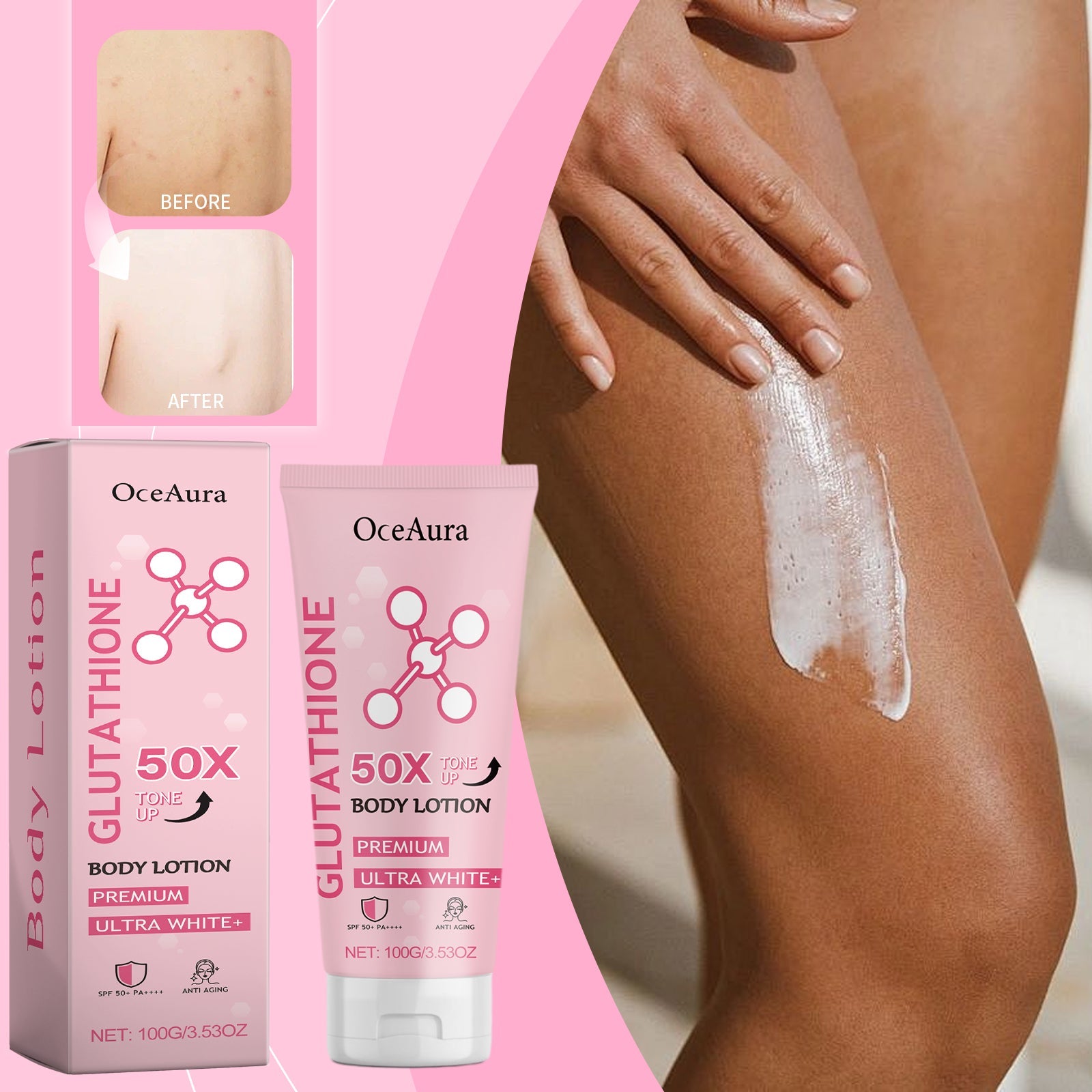 Oceaura Brightening Body Cream Moisturizes, Brightening And Brightening Skin - Korvel